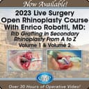 Live Surgery Open Rhinoplasty — Rib Grafting in Secondary Rhinoplasty (2-Volume Video Series)