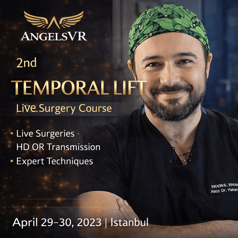 ANGELSVR – 2nd Temporal Lift (Live Surgery) 2023 With Dr. Hakan Sirinoglu